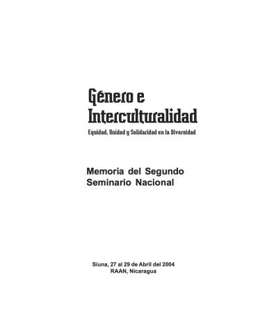 Género e Interculturalidad